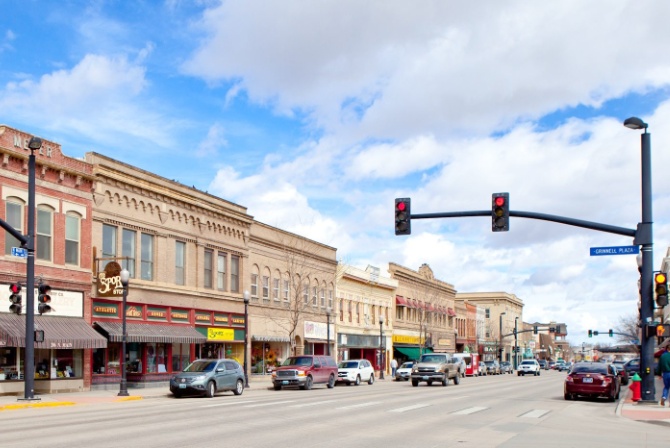 historic downtown Sheridan Wyoming