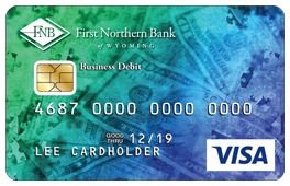 VISA business debit card money design