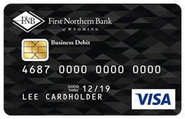 VISA Business Debit card black diamond